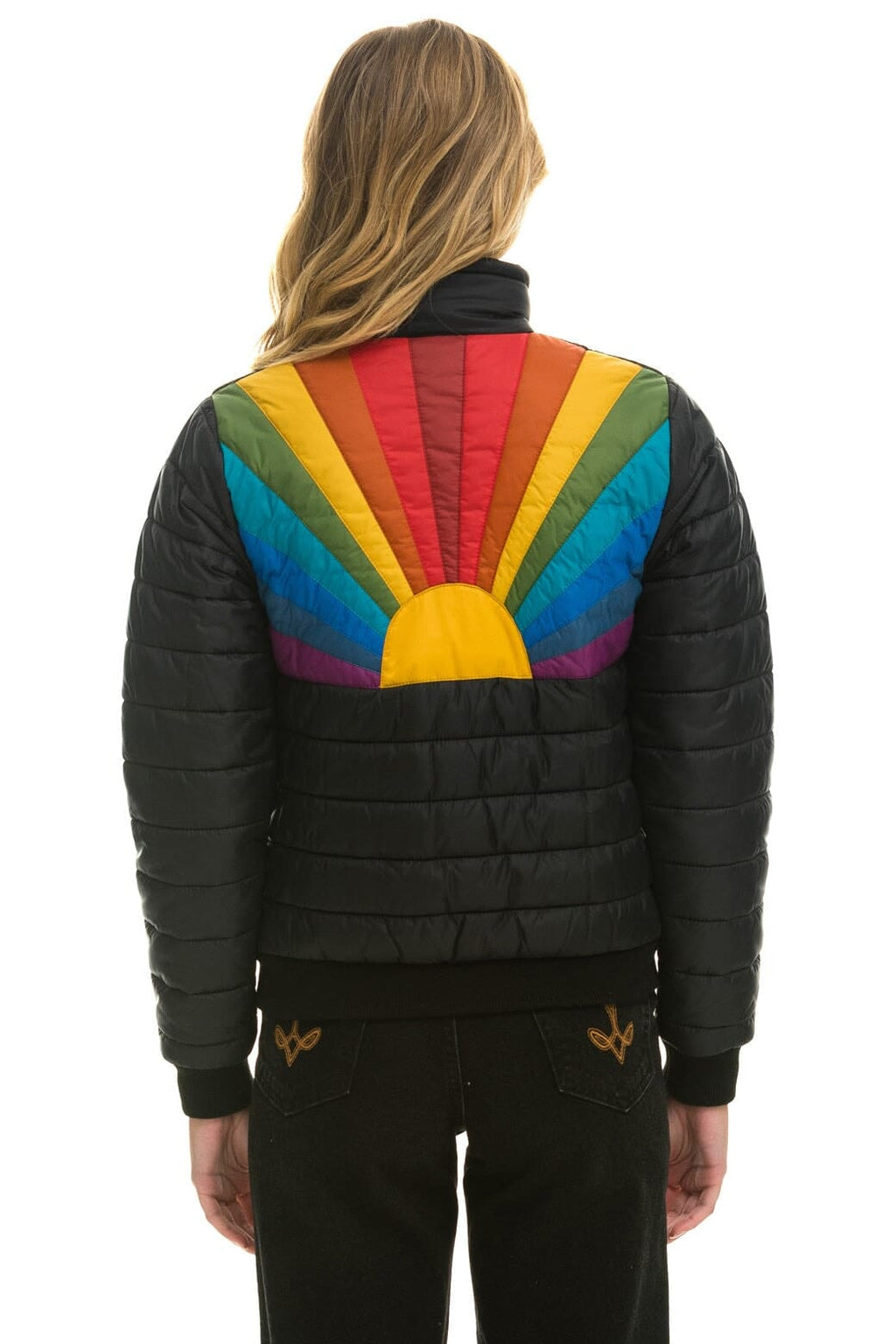 Retro SUNBURST JACKET - BLACK