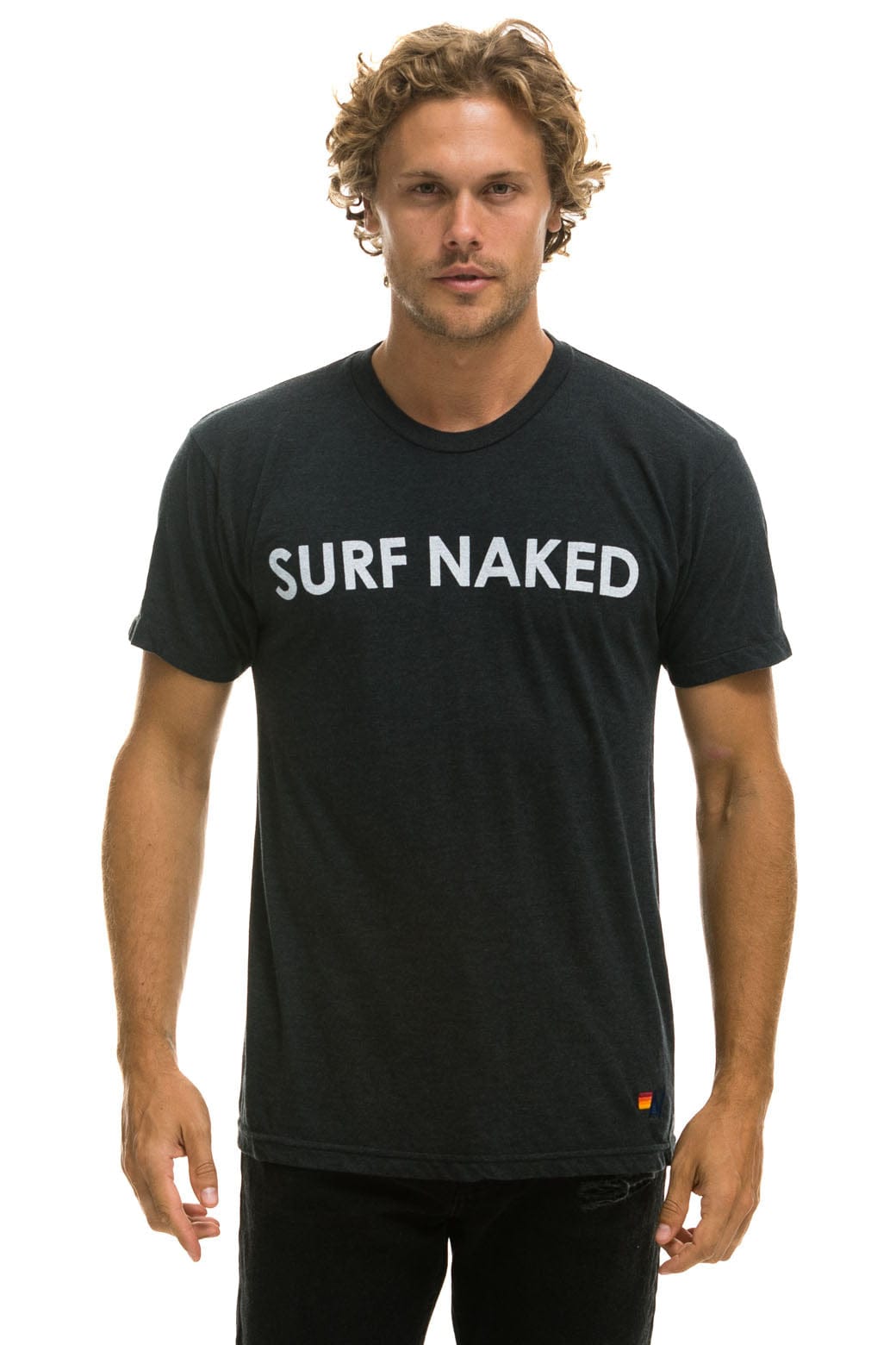 Retro SURF NAKED TEE - CHARCOAL