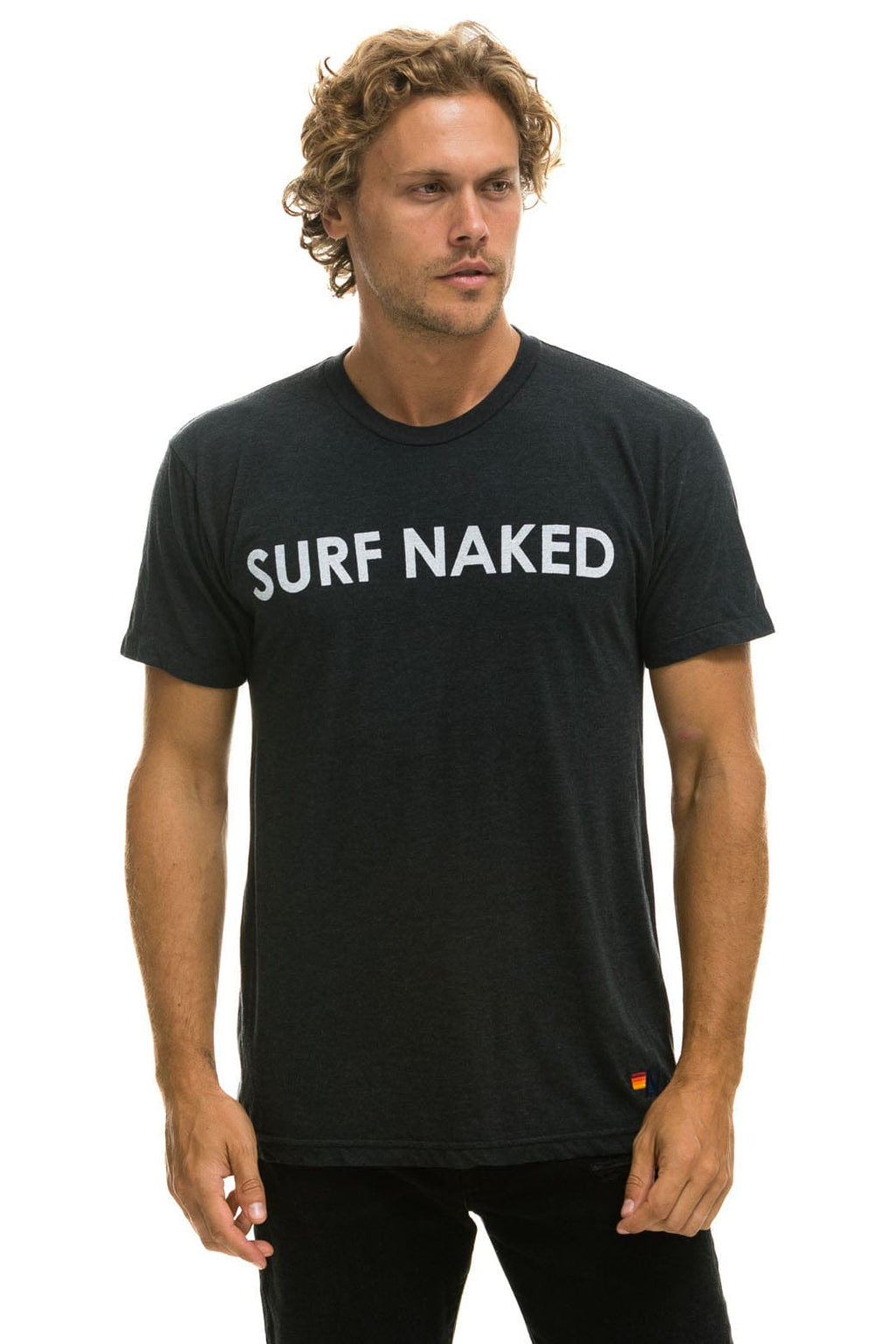 Retro SURF NAKED TEE - CHARCOAL