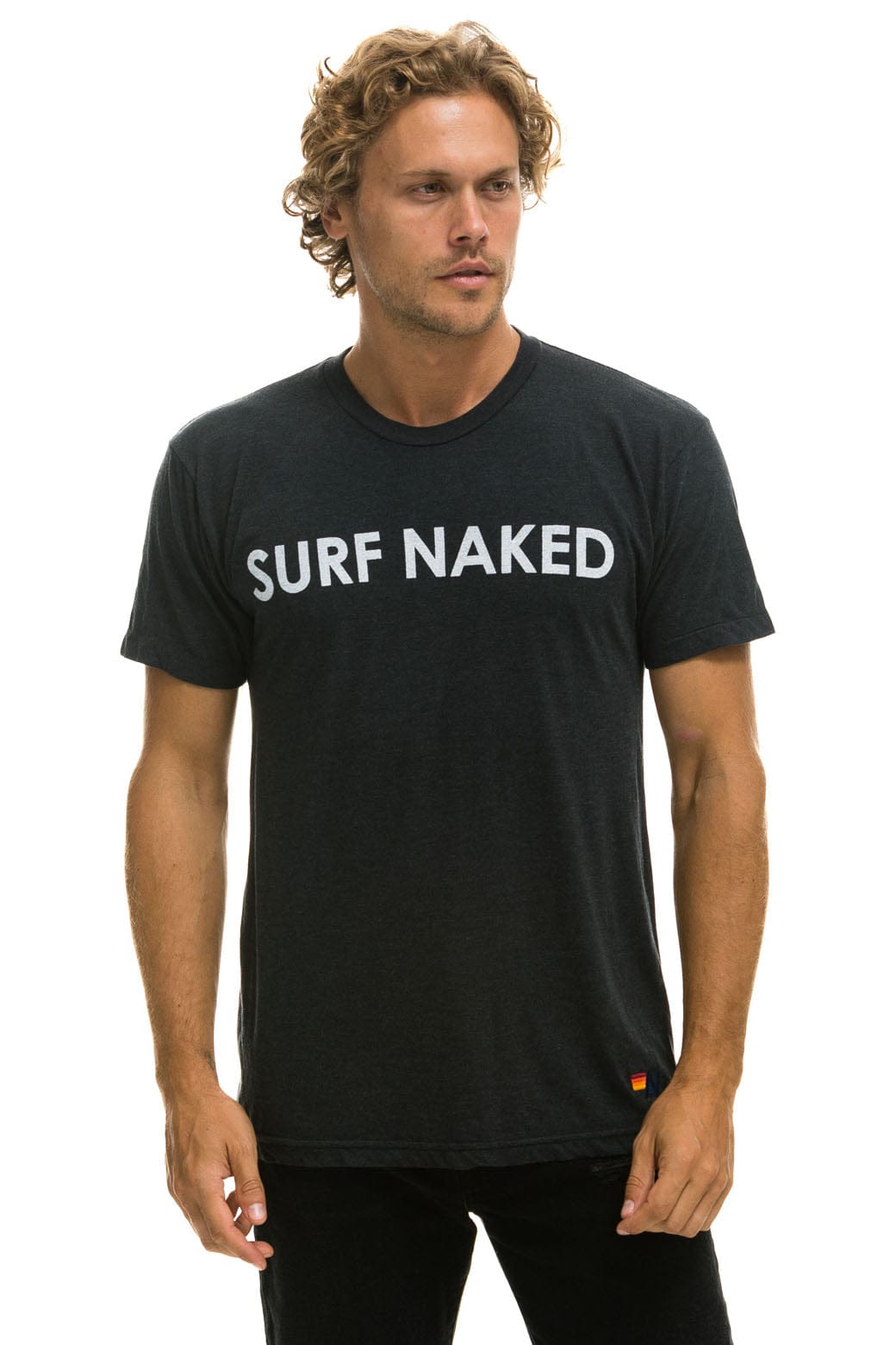 Retro SURF NAKED TEE - CHARCOAL