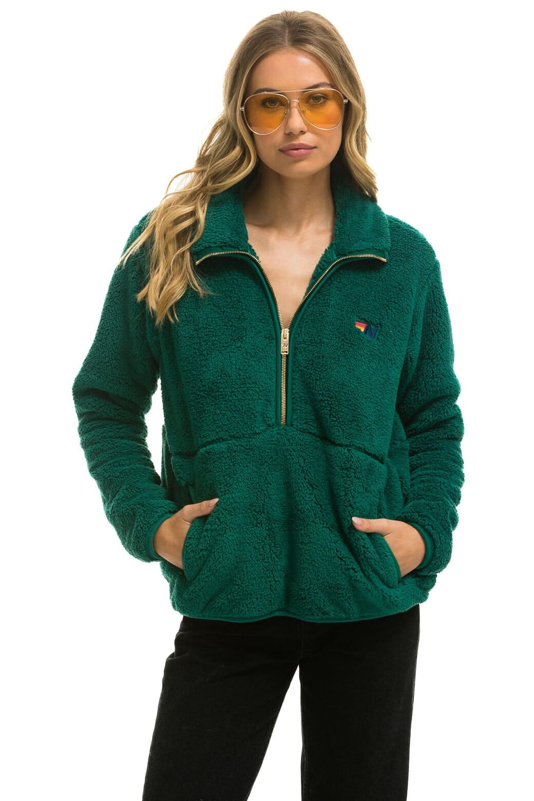 Retro TEDDY UNISEX HALF ZIP JACKET - AMAZON