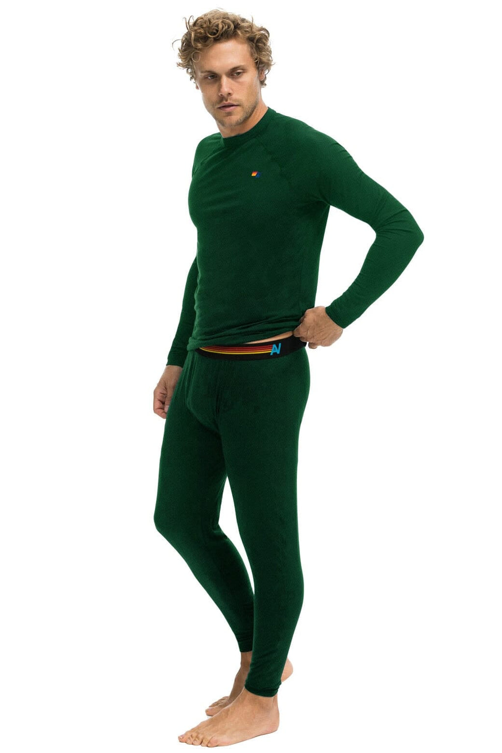 Retro THERMAL BASE LAYER BOTTOM - FOREST