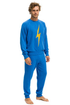 Retro UNISEX BOLT CASHMERE LIGHT SWEATER - VINTAGE BLUE BLUE BOLT