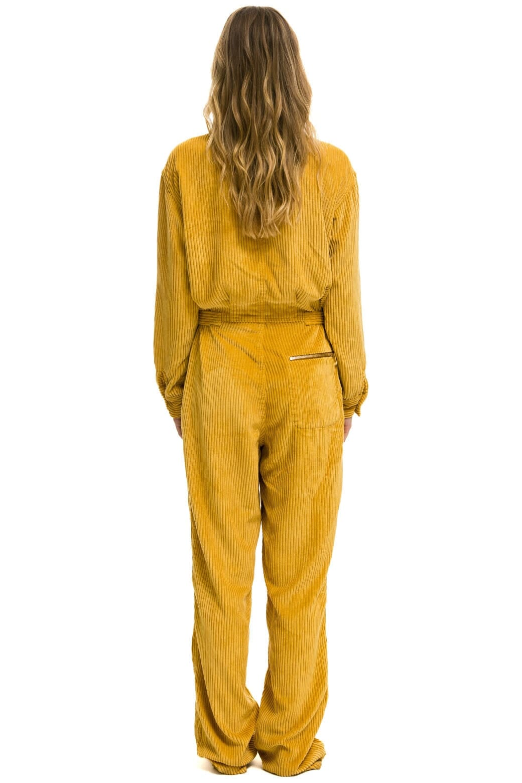 Retro UNISEX CORDUROY FLIGHT SUIT - HONEY