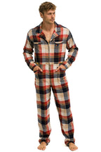 Retro UNISEX PLAID FLIGHT SUIT - COWBOY PLAID