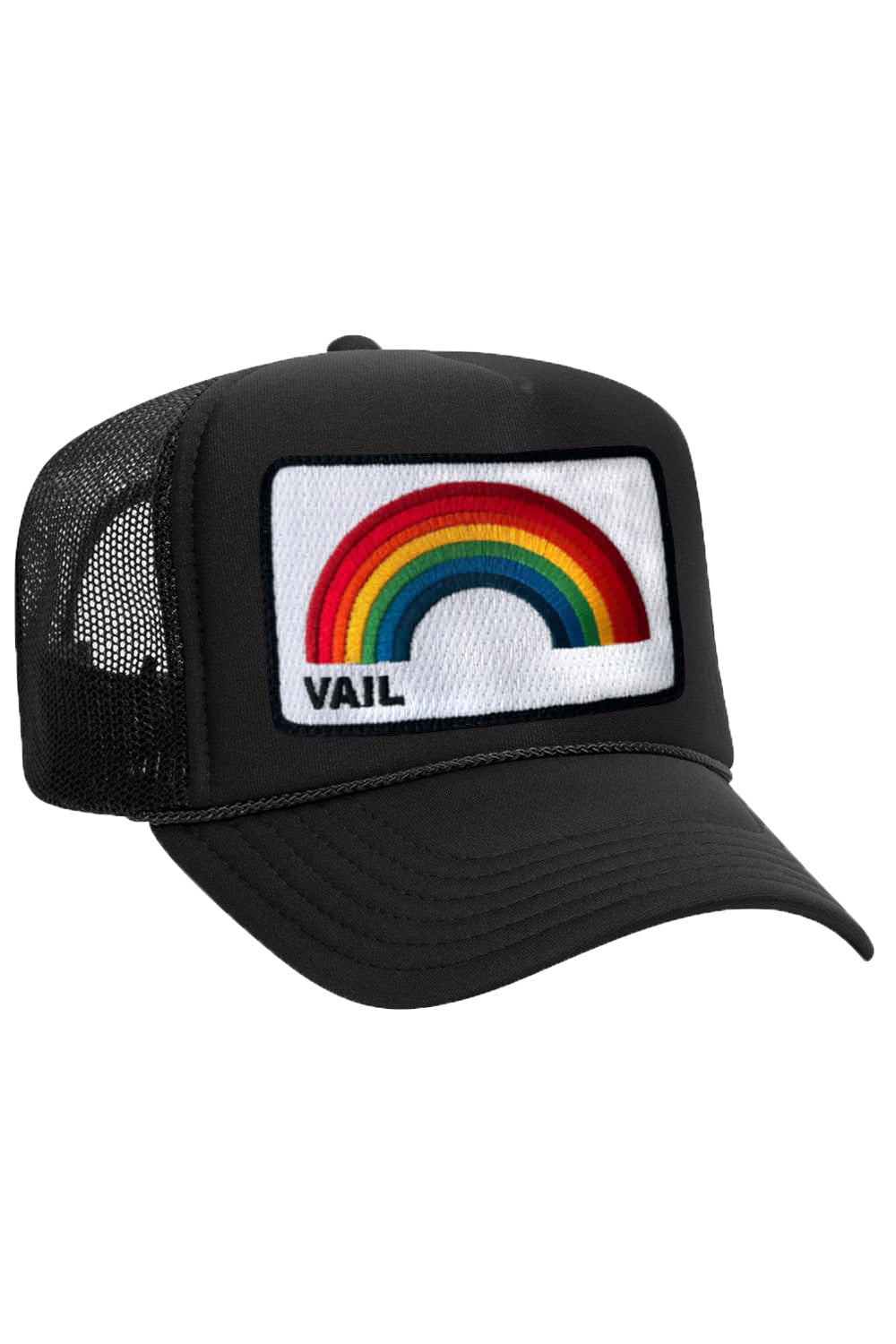 Retro VAIL RAINBOW VINTAGE LOW RISE FOAM TRUCKER HAT