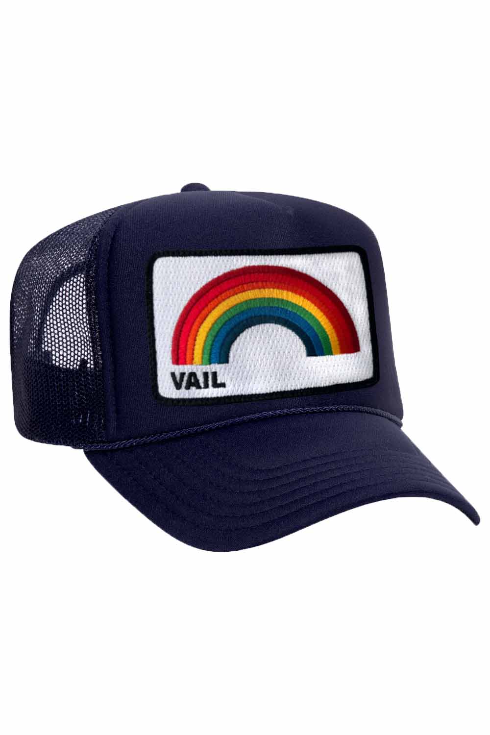 Retro VAIL RAINBOW VINTAGE LOW RISE FOAM TRUCKER HAT
