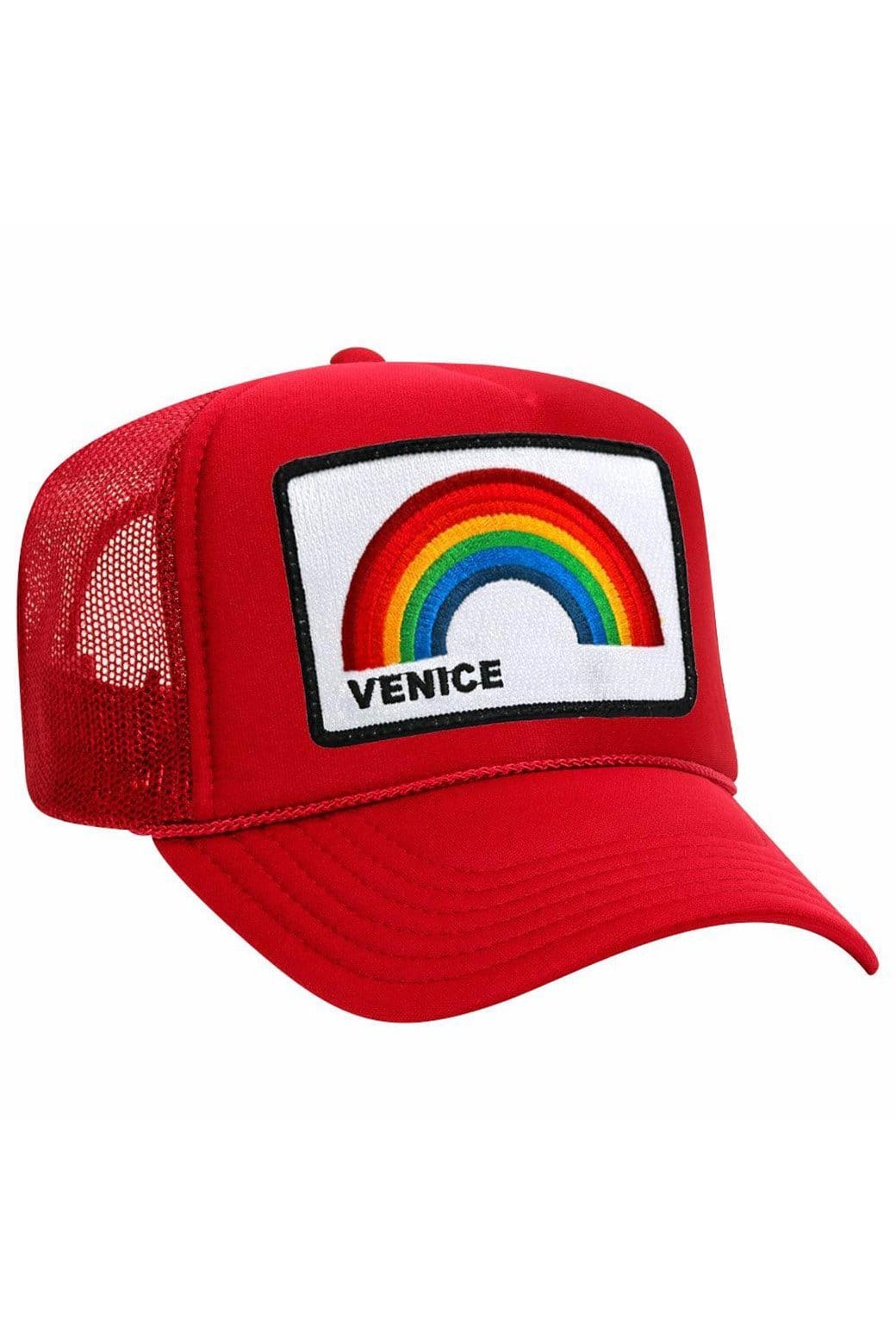 Retro VENICE RAINBOW TRUCKER HAT