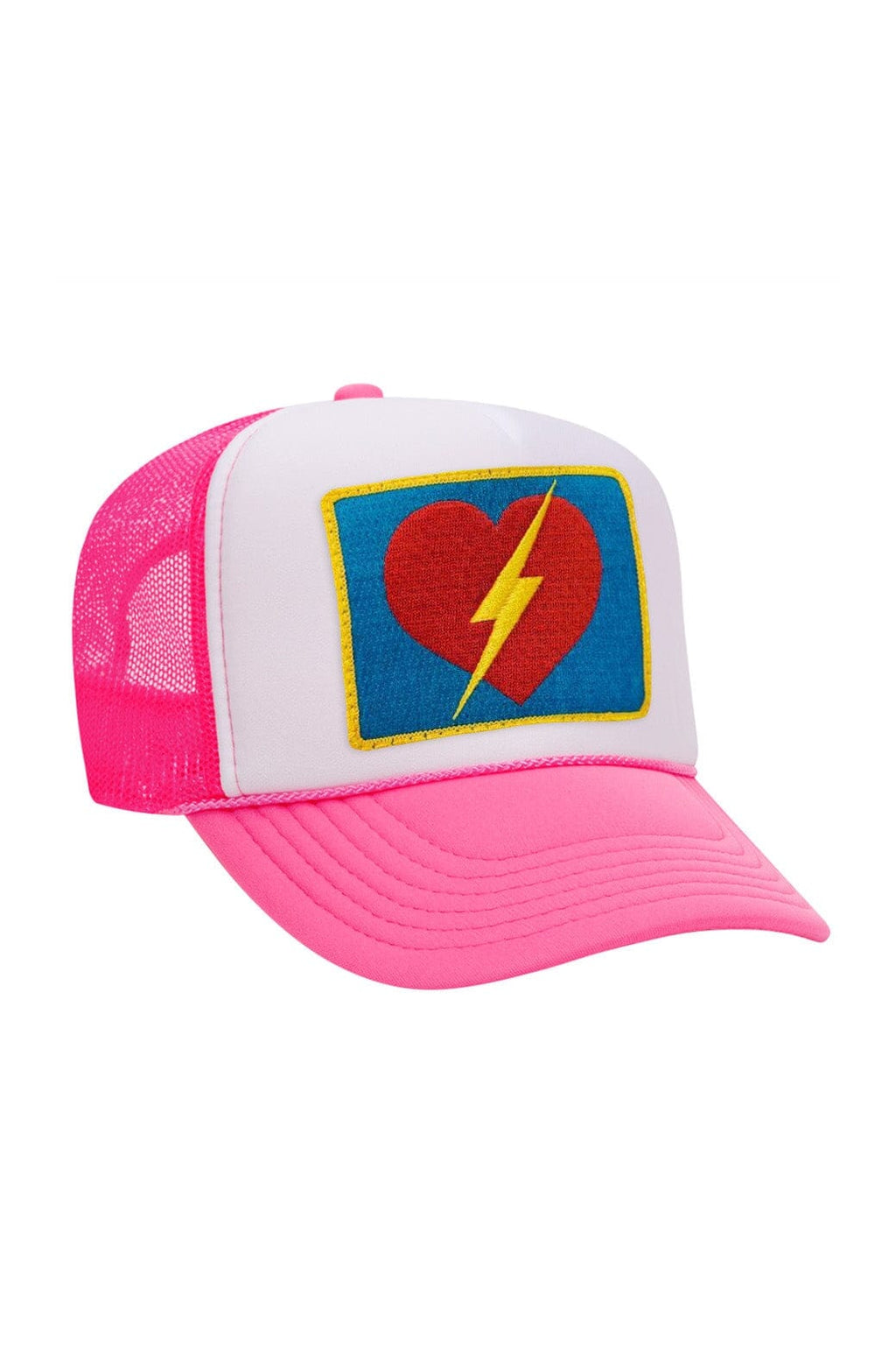 Retro VINTAGE BOLT HEART TRUCKER HAT