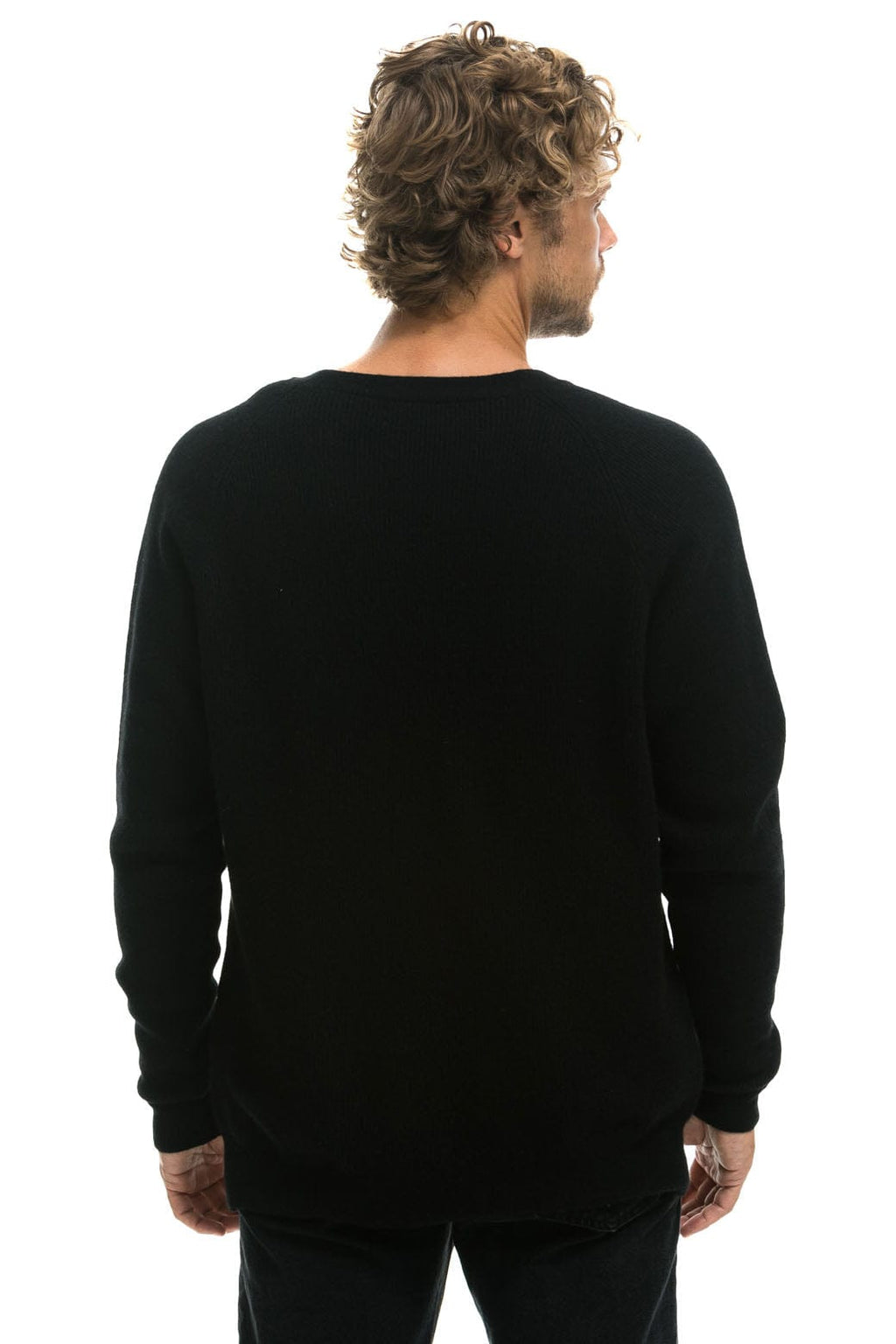 Retro VINTAGE CABIN 2 UNISEX CASHMERE SWEATER - BLACK