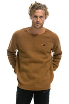 Retro VINTAGE CABIN 2 UNISEX CASHMERE SWEATER - BUTTERSCOTCH
