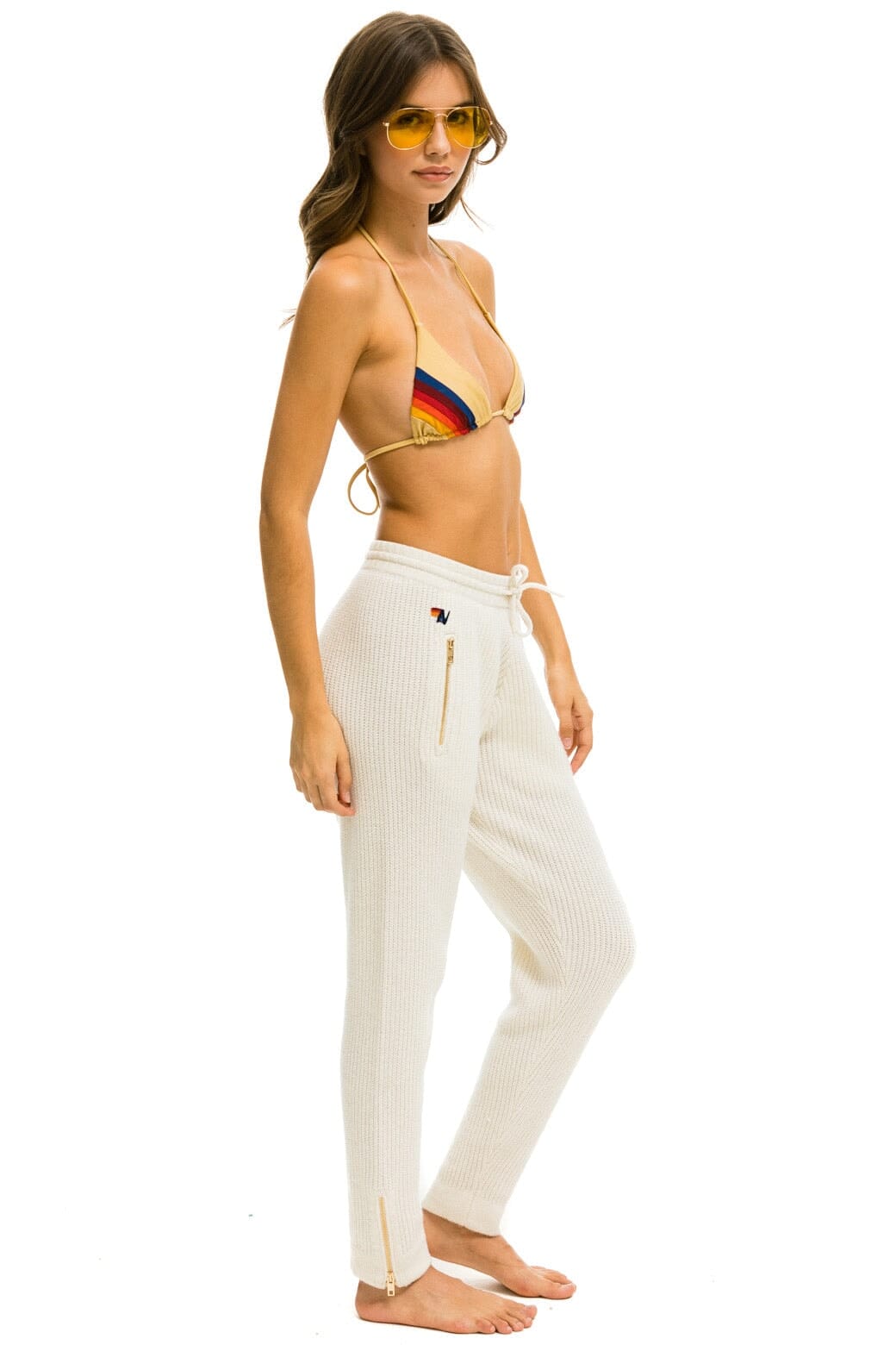Retro VINTAGE CABIN CASHMERE SWEATER PANT - VINTAGE WHITE