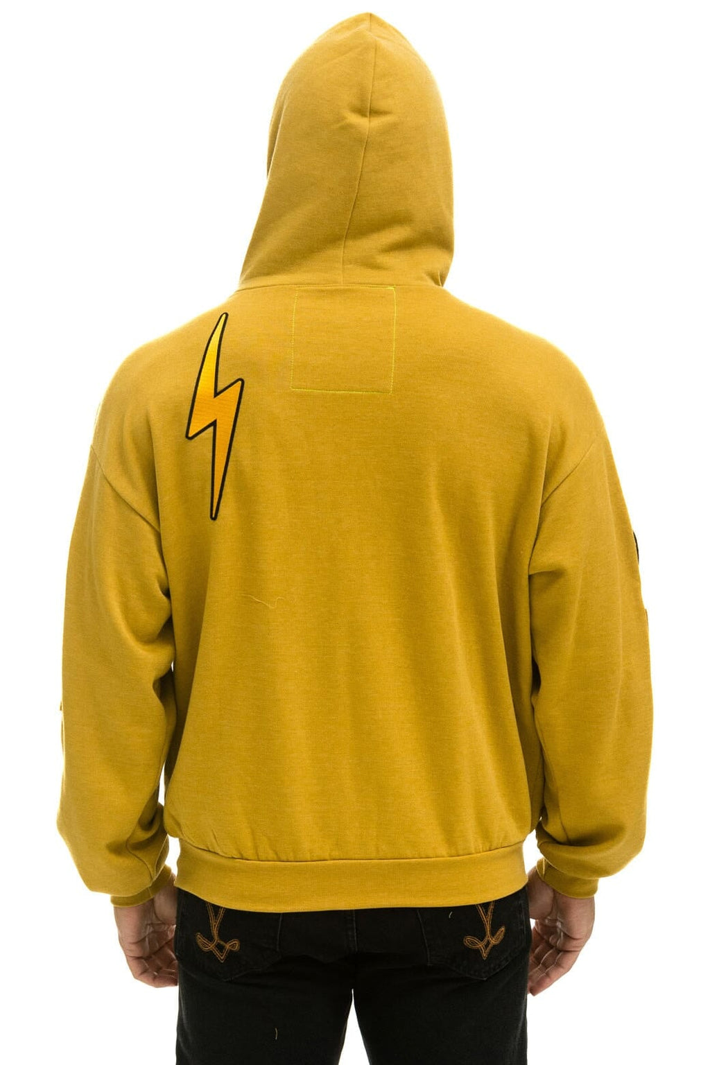 Retro VINTAGE PATCH ZIP HOODIE RELAXED - KHAKI