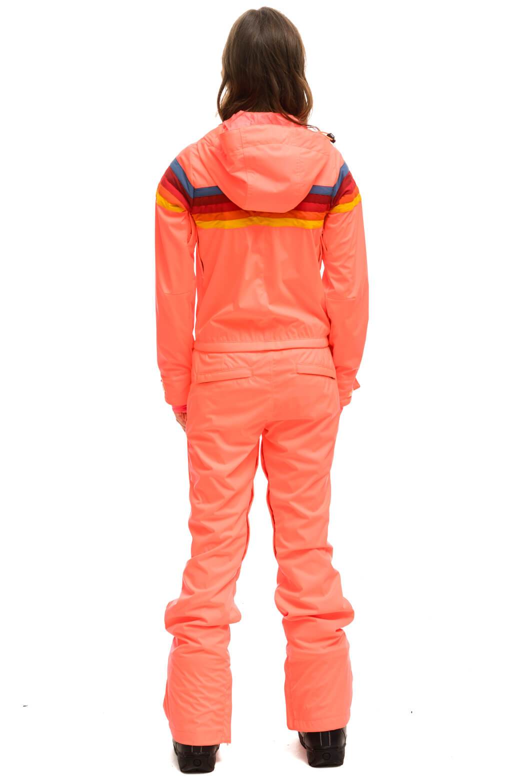 Retro WOMENS 3 LAYER POWDER SUIT - NEON FLAMINGO