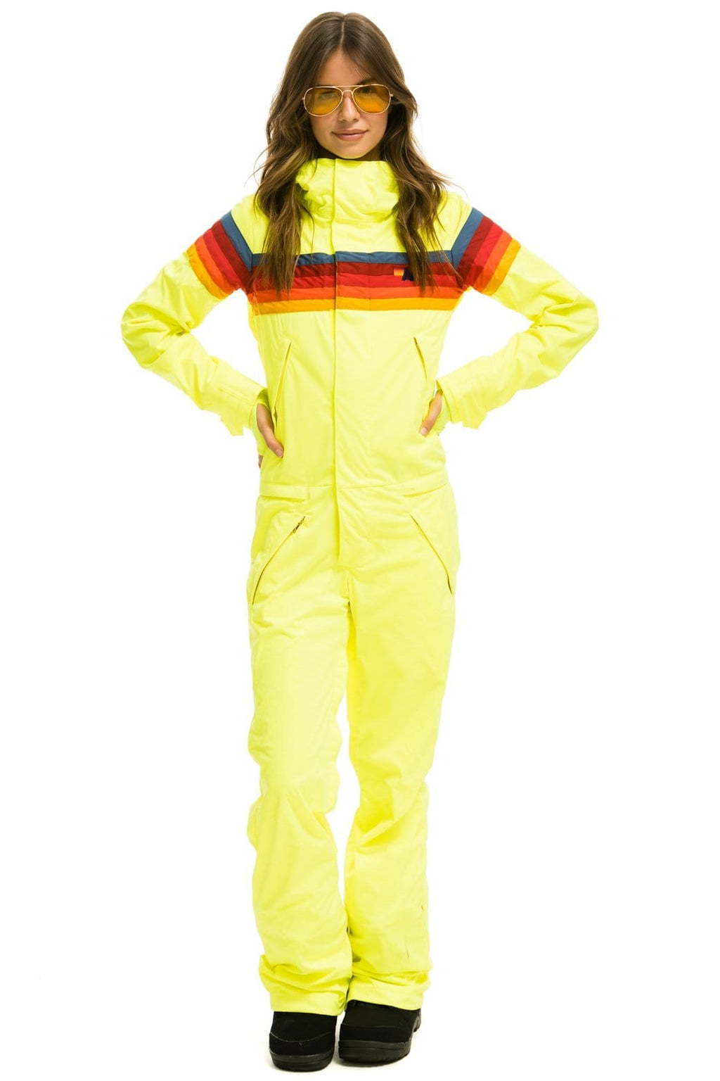 Retro WOMENS 3 LAYER POWDER SUIT - NEON YELLOW