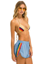 Retro WOMENS 5 STRIPE FLEX BOARD SHORTS - ISLANDA RAINBOW