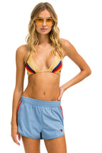 Retro WOMENS 5 STRIPE FLEX BOARD SHORTS - ISLANDA RAINBOW