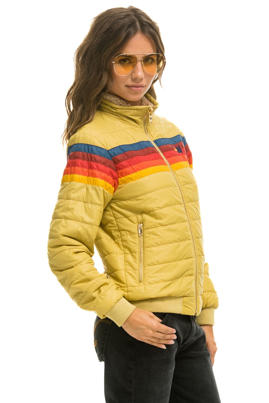 Retro 5 STRIPE JACKET - KHAKI
