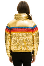 Retro 5 STRIPE APRES JACKET - GLOSSY GOLD