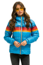 Retro 5 STRIPE TREKKER JACKET - GLOSSY OCEAN