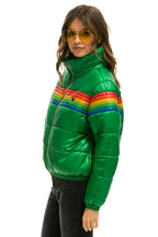 Retro 6 STRIPE LUXE APRES PUFFER JACKET - GLOSSY AMAZON