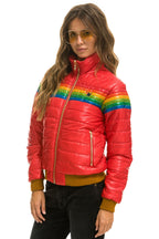Retro 6 STRIPE JACKET - GLOSSY CHERRY