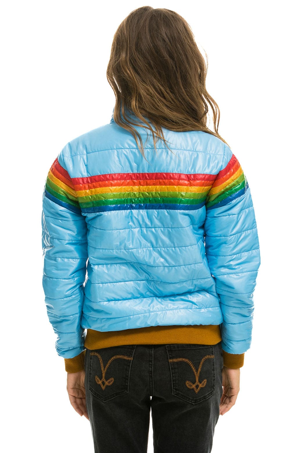 Retro 6 STRIPE JACKET - GLOSSY SKY
