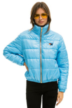 Retro BOLT LUXE APRES PUFFER JACKET - GLOSSY SKY