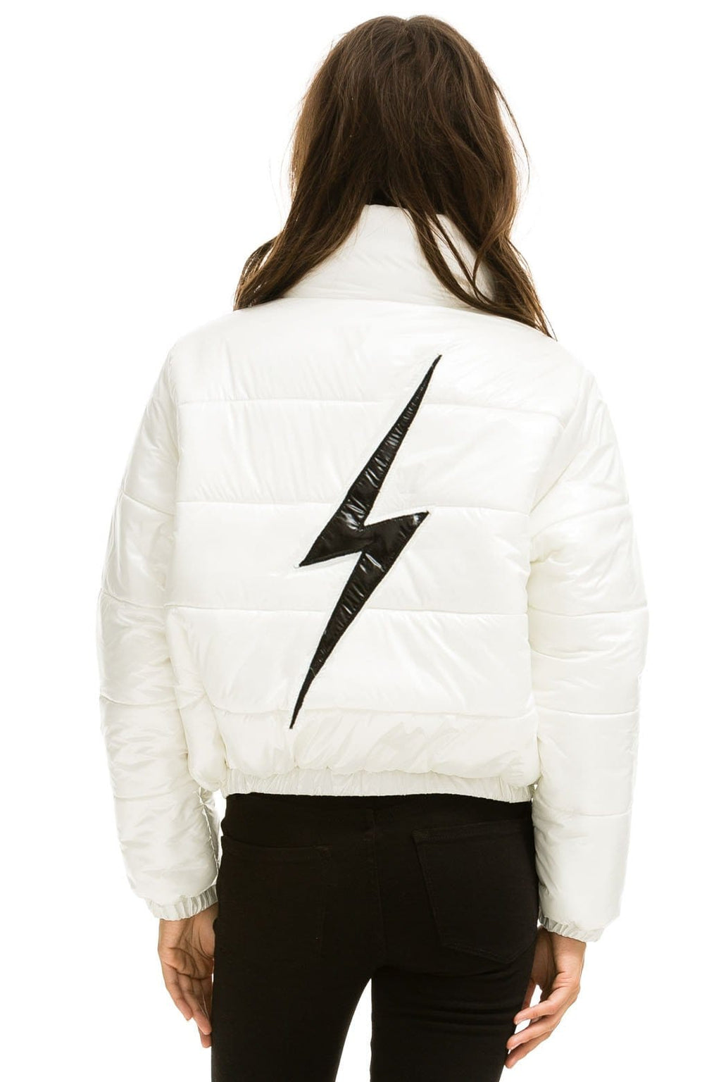 Retro BOLT LUXE APRES PUFFER JACKET - GLOSSY WHITE