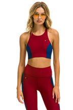Retro COLOR BLOCK RACER SPORTS BRA - BLAZER