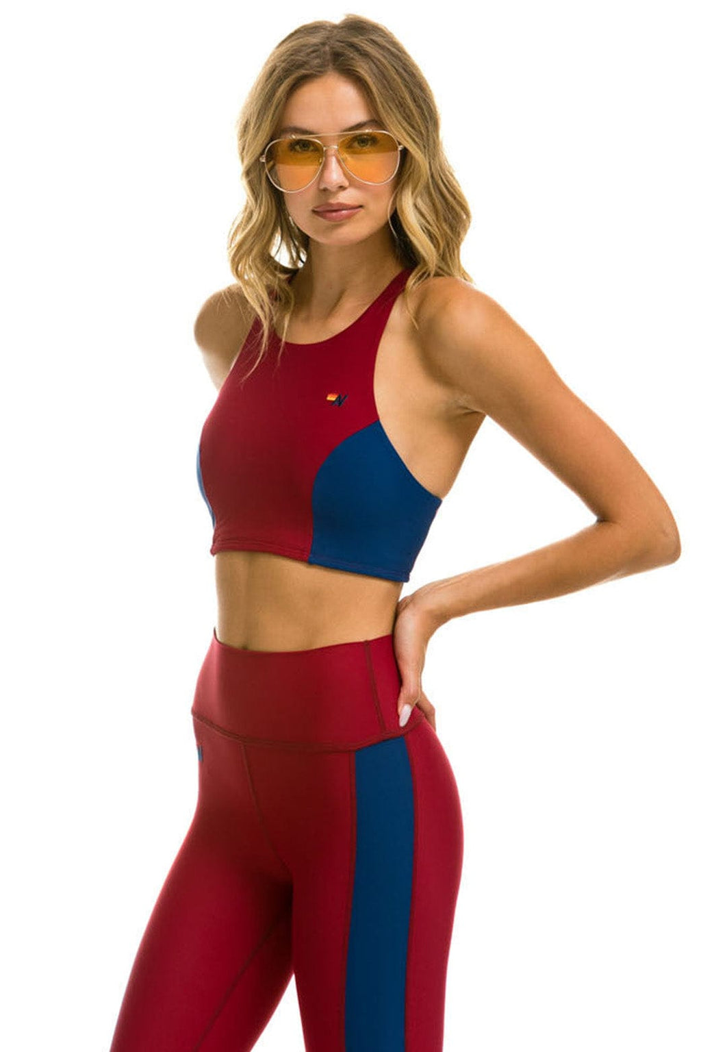 Retro COLOR BLOCK RACER SPORTS BRA - BLAZER