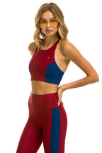 Retro COLOR BLOCK RACER SPORTS BRA - BLAZER
