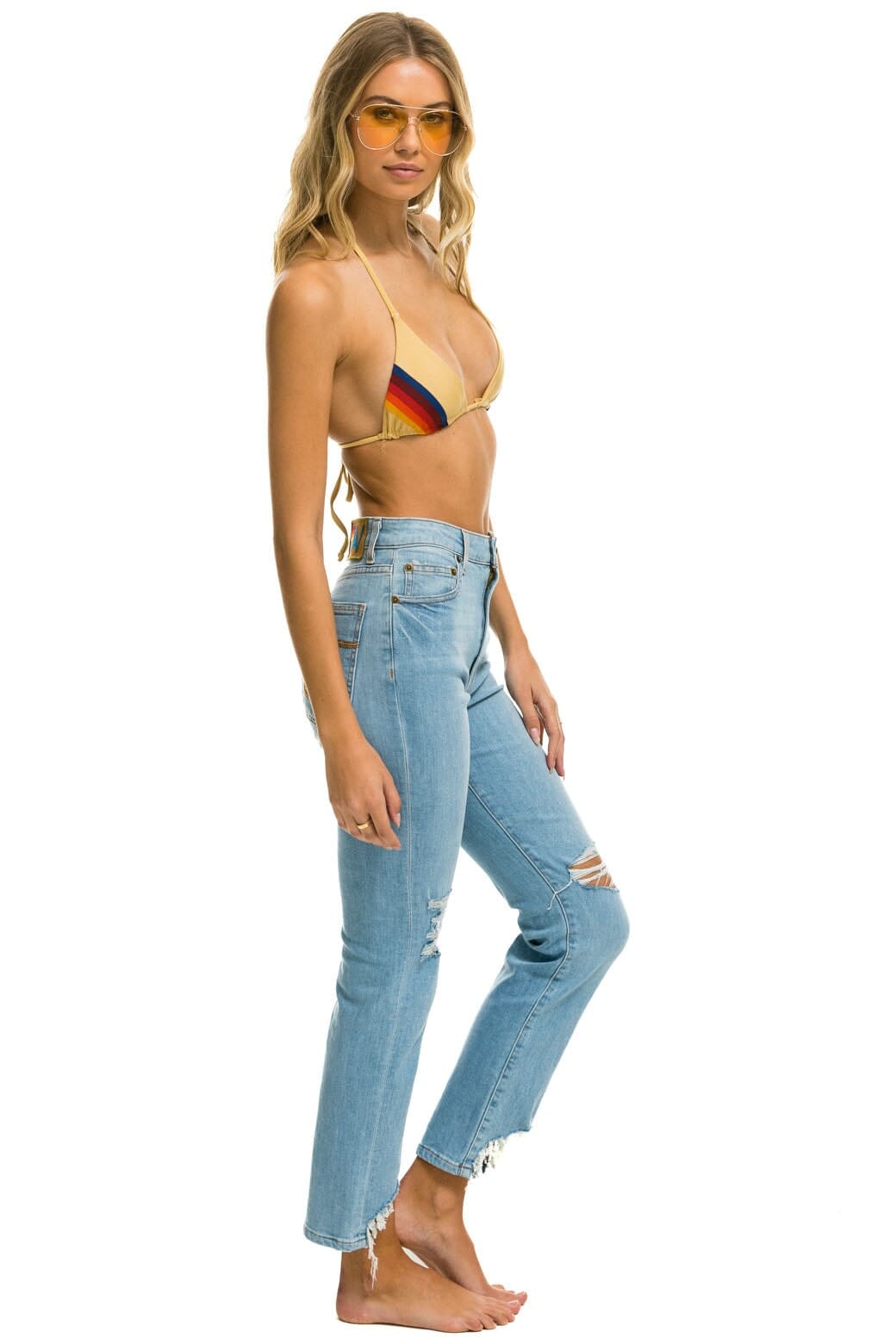 Retro HIGH RISE SLIM BOOT JEAN - SUPER LIGHT