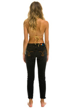 Retro MID RISE SLIM SURFER JEAN - VINTAGE BLACK
