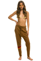 Retro RAINBOW 4 STRIPE CASHMERE RELAXED FIT PANT - BUTTERSCOTCH