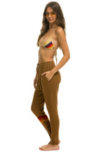 Retro RAINBOW 4 STRIPE CASHMERE RELAXED FIT PANT - BUTTERSCOTCH