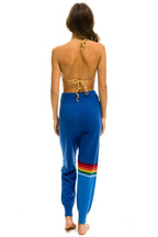 Retro RAINBOW STRIPE CASHMERE LIGHT SWEATER PANT - VINTAGE BLUE