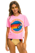 Retro SIGNATURE SAN FRANCISCO BOYFRIEND TEE - NEON PINK