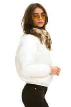Retro SUNBURST APRES PUFFER JACKET - GLOSSY WHITE