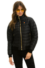Retro SUNBURST JACKET - GLOSSY BLACK